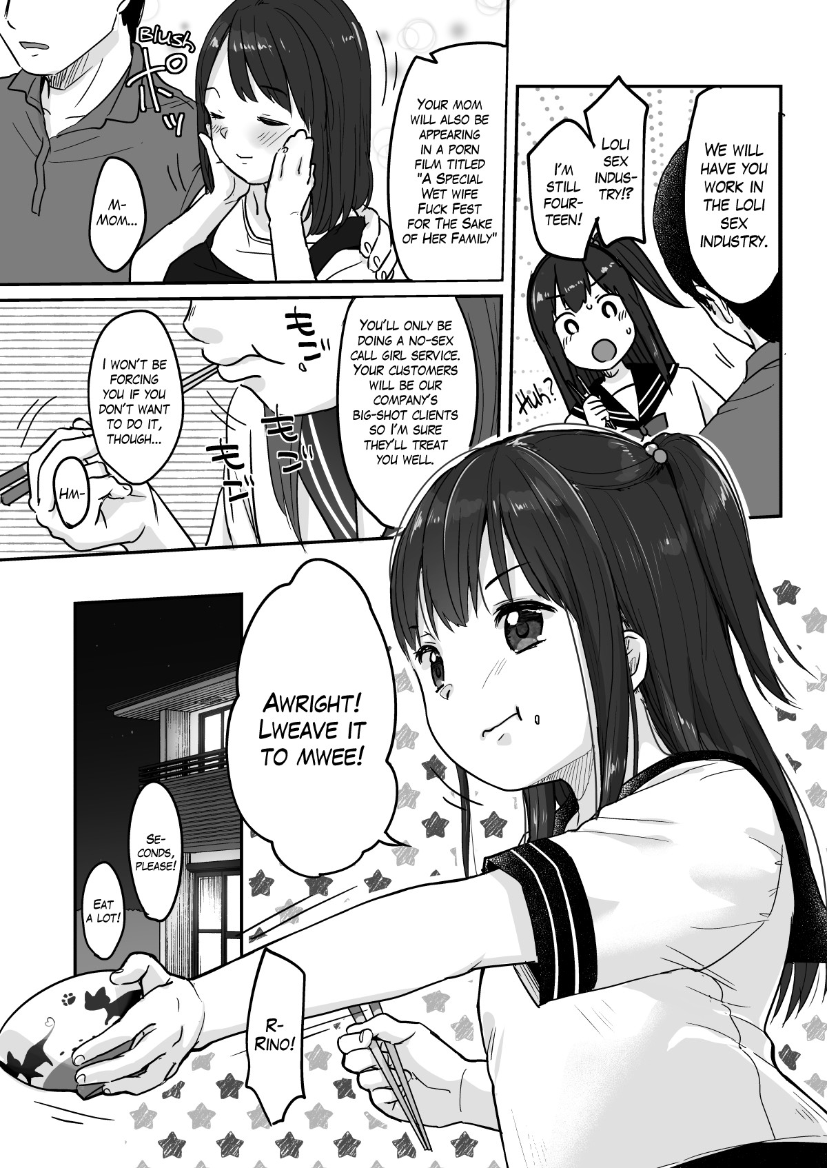 Hentai Manga Comic-Dad's Company Went Under So I Had To Join The Loli Sex Industry-Read-4